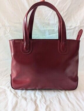 Abaco Paris Burgundy Leather Tote Bag